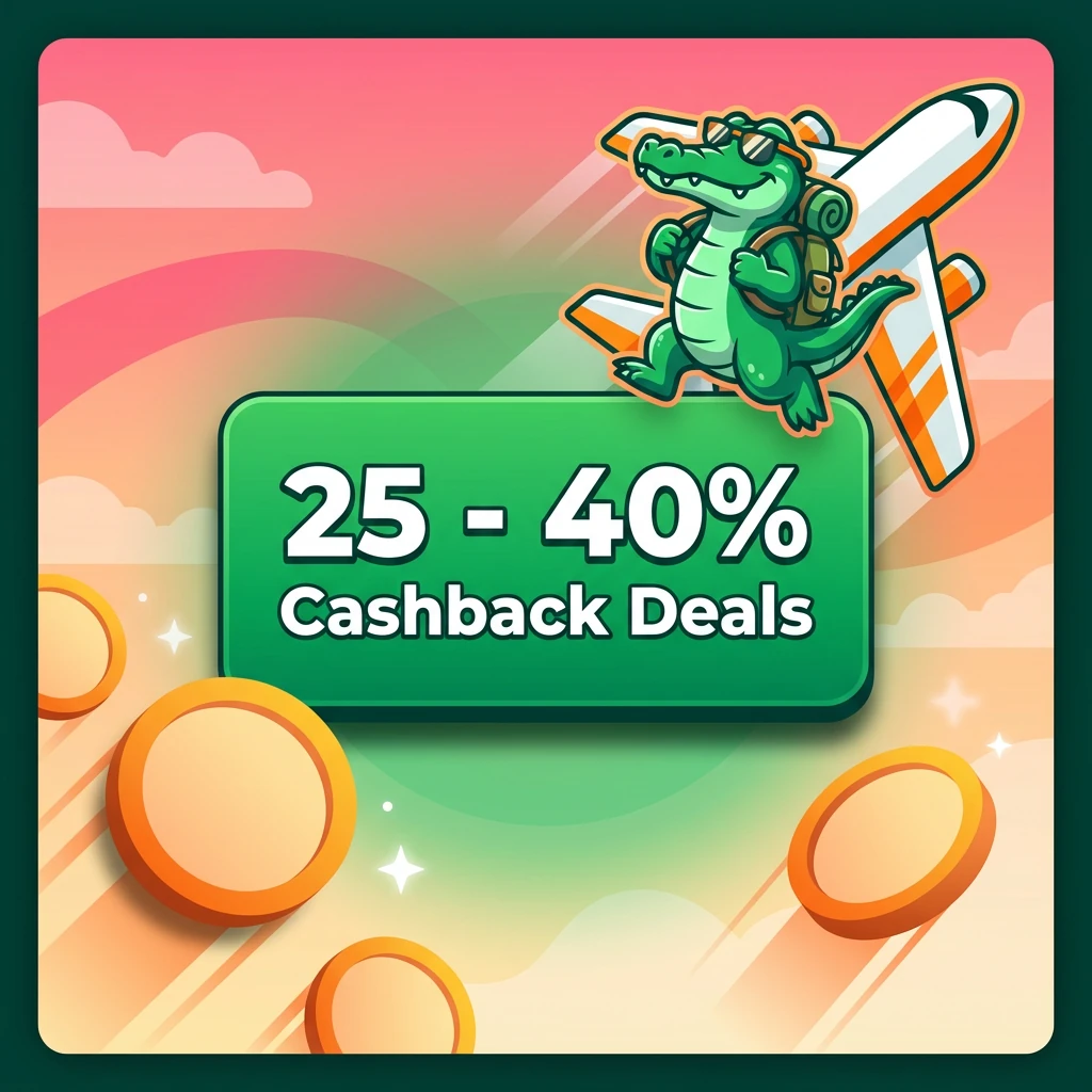 25 - 40% Cashback Deals
